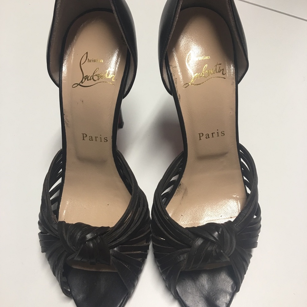 Christian Louboutin dark brown super elegant! Sale price!